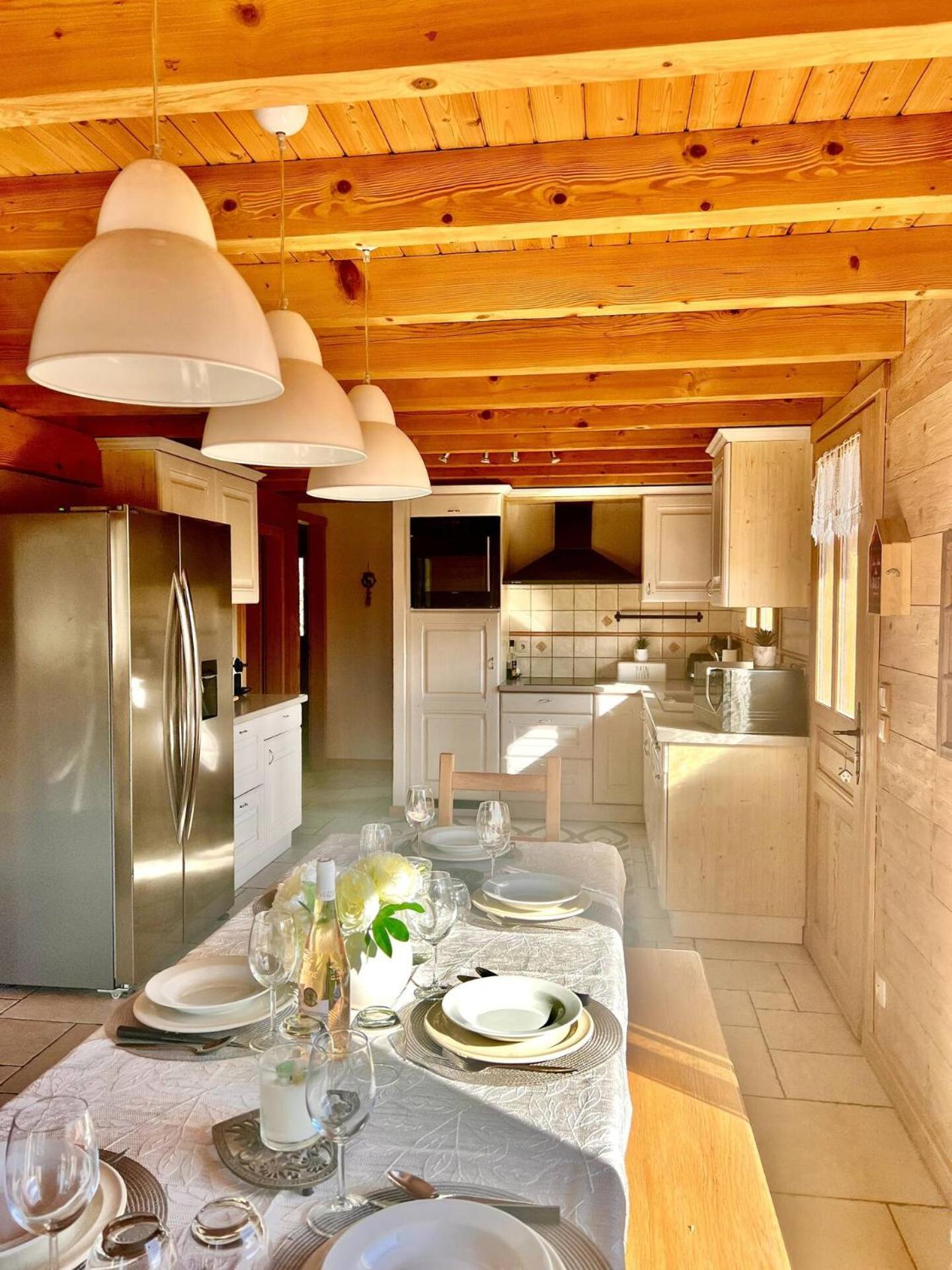 Charming Family Chalet For 8 People, With Private Hot Tub Les Clefs Esterno foto